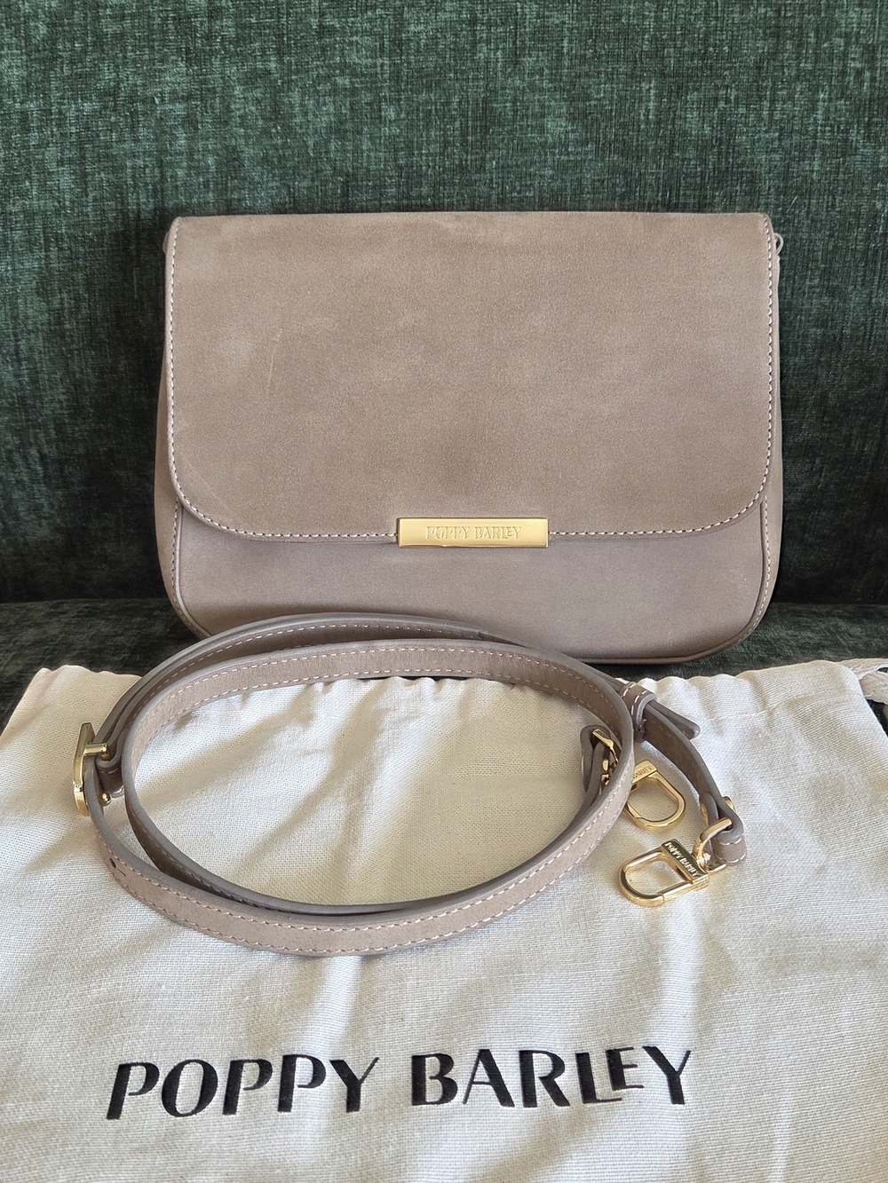 Poppy Barley Medium Day to Night Bag Suede